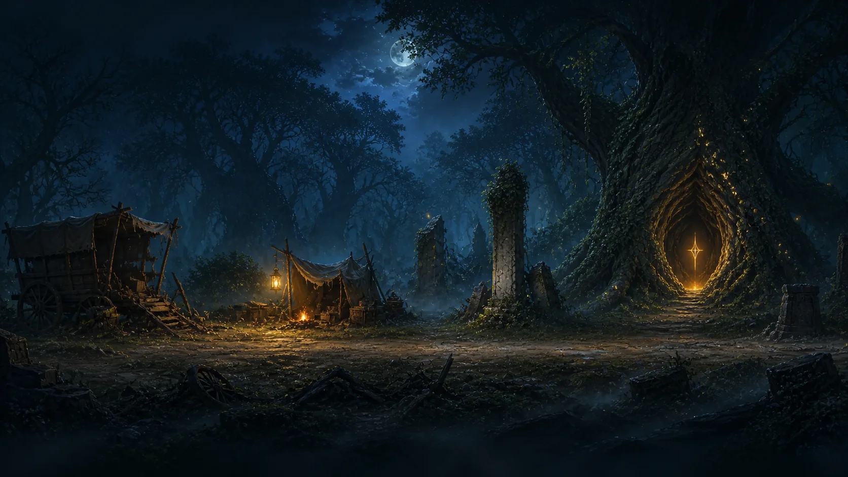 World illustration of Whispering Woods